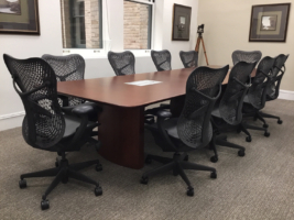 CUSTOM conference table with client's chairs